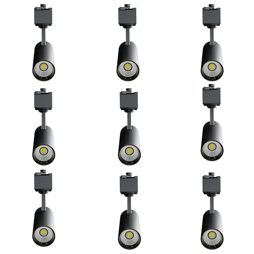 Image of Nortek Della+ 20W LED Track Light, Surface & Spot Light for Ceiling, Track Rail Included, Cylinder Focus Light for Living Room, Showroom, Gym, Modern Ceiling Lighting, Cool White Pack of 9