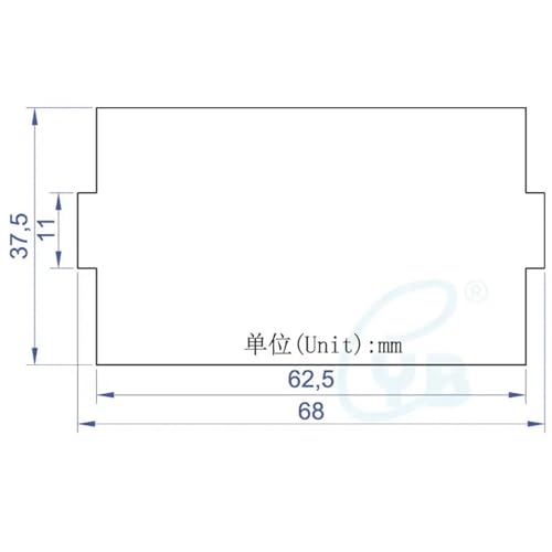 Ampèremètre CA digital YB4835 100A boîtier noir et affichage LED bleu - 7