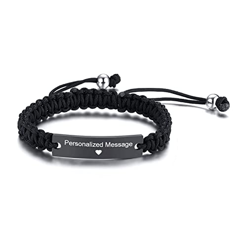 VNOX Inspiration Basketball Jersey for Men -Handmade Basketball/Baseball/Soccer/Football Bracelet for Athletes Basketball Player Stainless Steel Adjustable Rope Wristband
