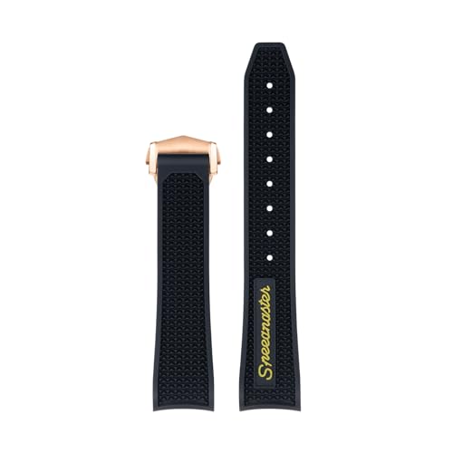 Bracelet de montre en cuir de crocodile pour homme femme Speedmaster