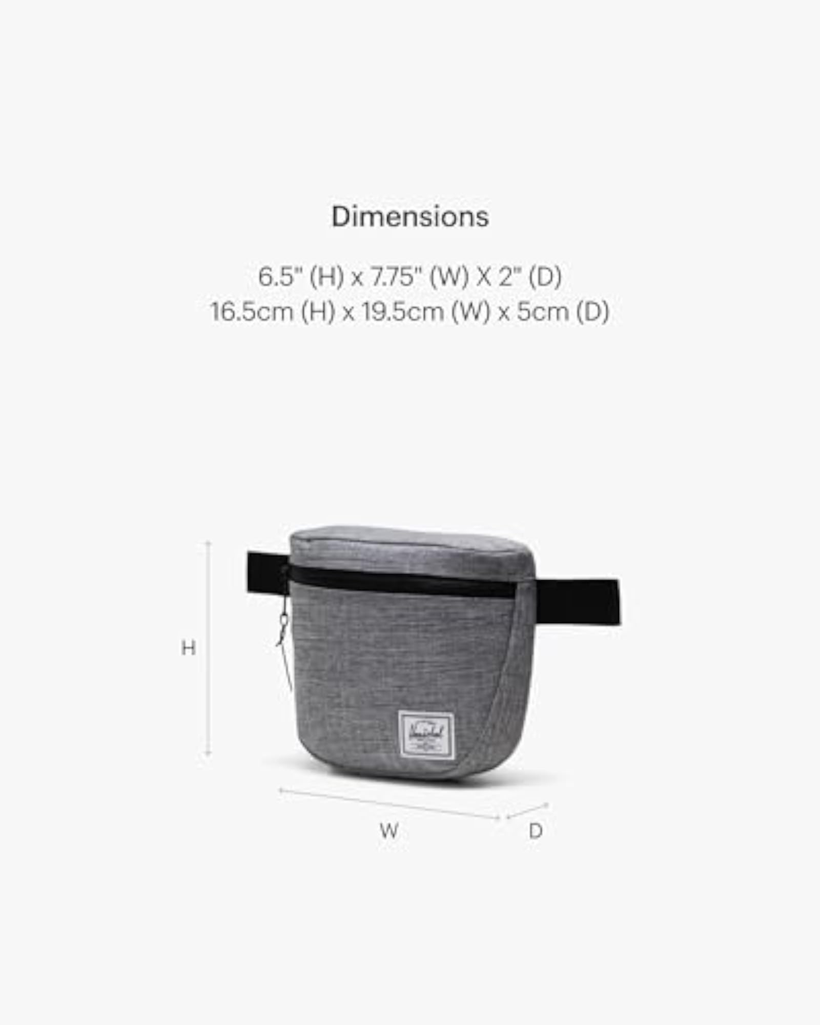 Women's Settlement Hip Pack, Raven Crosshatch