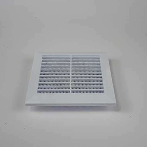 White 4" Inch Ventilation Grille - Inside/Outside Use - (Flange 3.9"Ø/Cover 6.7"X6.7") - Air Vent Louver - Exhaust Hood - Available 3 Sizes / 4 Colors. #TOP2