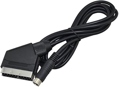 CHILDMORY 5.9FT 1.8m RGB Scart AV Cable Lead Compatible for Saturn Game Console
