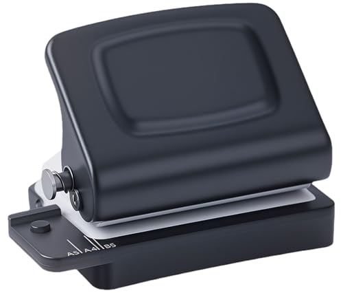 Spiralbindemaschine-Mini 6 Locher, DIY kreative Buchbindemaschine für Planer, tragbarer A4/A5/B5 Buch Loseblatt-Papierstanzer für Spiralbindung- Schwarz