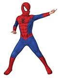 RUBIE'S Marvel Officiel - Déguisement Enfant Classique Spider-Man - Taille 3-4 ans - Costume Complet Combinaison avec Masque et Couvre-Chaussures. Idée Cadeau Carnaval, Halloween, Anniversaire