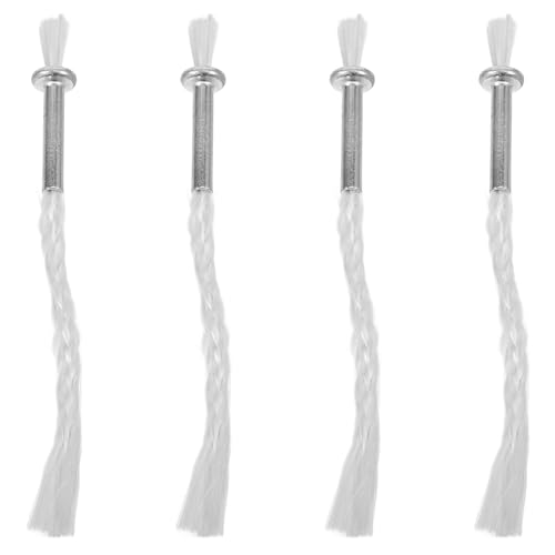 BESPORTBLE 4 Mèches de Rechange pour Lampe à Huile en Coton Tube en Fer Compatibles Lampes à Pétrole pour Éclairage Intérieur et Extérieur Kit 4 Pièces