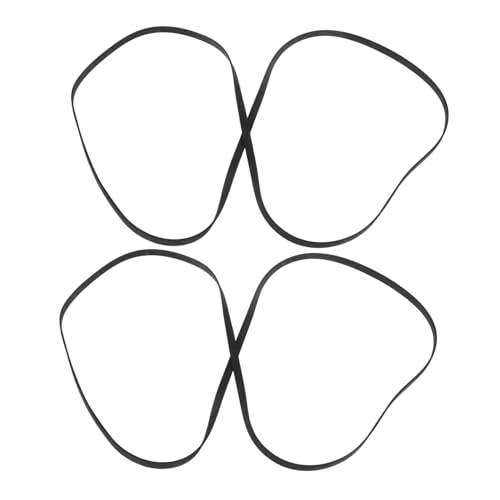 Abaodam Rubber Flat Belt Replacement for Record Player Turntable Accessories 2pcs Flat Turntable Belt for Replacement