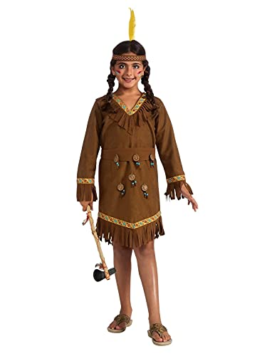 Disfraz de niña nativa americana talla M miniatura 1
