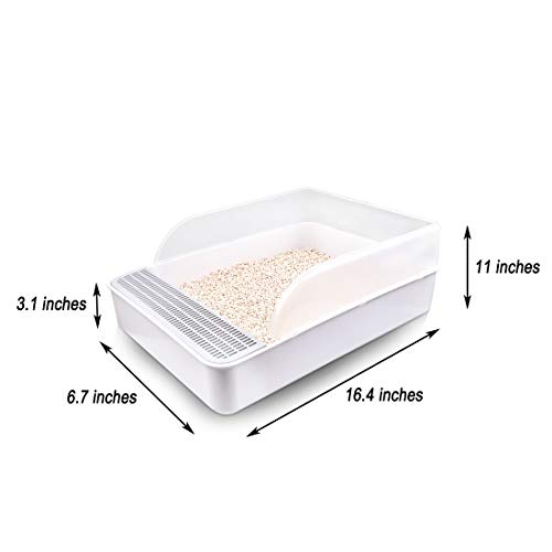 Toilettes rectangulaires pour petits rats et litière d'angle lapins - 7