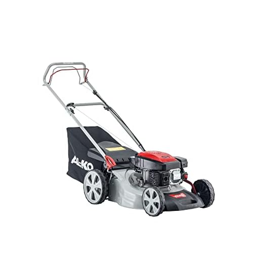 AL-KO Easy 4.6 SP-S - Tosaerba a a benzina, Scoppio semovente, 140cc OHV, Alzo Centralizzat, Cesto 60l tela, Ideale 1.400mq