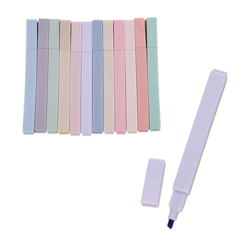 Daleweo 12 Pcs Subrayadores Pastel, 12 Colores Subrayador, Secado Rápido Highlighter, Adecuado Para Escuelas, Oficinas, Estudiantes Y útiles Escolares