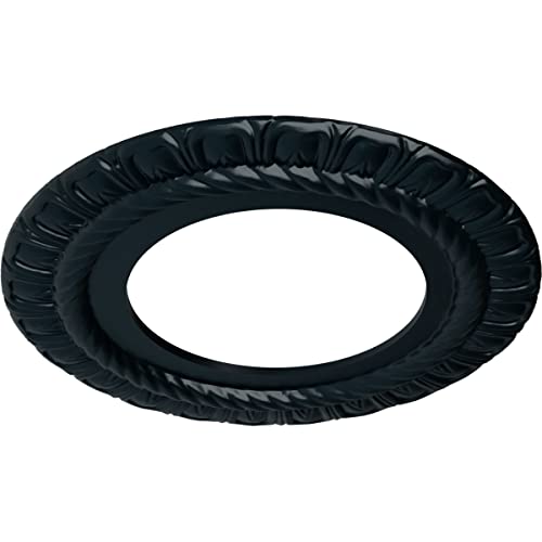 Image of Ekena Millwork 10 5 /8 inchOD x 5 3 /4 inchID x 1 /2 inchP Claremont Ceiling Medallion Fits Canopies up to 7 inch Ceiling Medallion, Night Shade