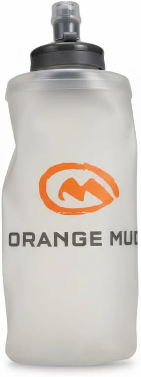 Orange Mud UltraFlask 500 ml Soft Flask with Locking Bite Valve – 17 oz No‑Slosh TPU/HDPE Hydration Bottle for Running, Trail & Ultra Endurance