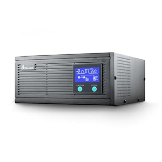 Extralink PIORUN UPS 1200W Onde sinusoïdale Pure 24V à 230V | Alimentation de Secours & onduleur PC avec écran LCD | Alimentation sans Interruption pour Chauffage, serveurs, appareils médicaux