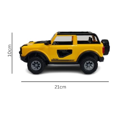 Image of Remote Jep Bronco | Bronco Trucks Remote Control Toy | for Bronco jep Lovers & Kids Collection | (YellowRed). (Yellow)