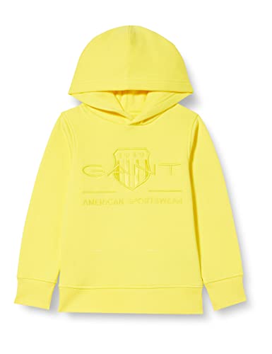GANT Unisex Tonal Archive Shield Hoodie Kapuzenpullover, Sun Yellow,...