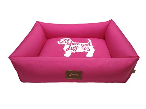 Cama Fábrica Pet para Cães, Médio, Rosa