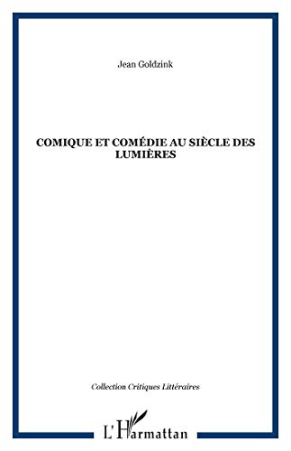 livre COMIQUE ET COMéDIE AU SIèCLE DES LUMIèRES