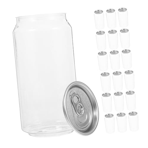 LABRIMP 20 Pack Pet Bottles for Juicing Reusable Empty Juice Bottles Beverage for Smoothie Milk Water 330ml Leakproof