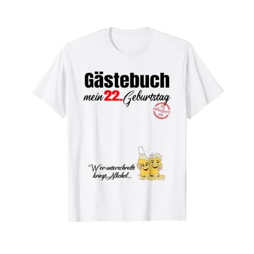 Libro de visitas Mi 22 cumpleaños - Firmas de escalada Camiseta