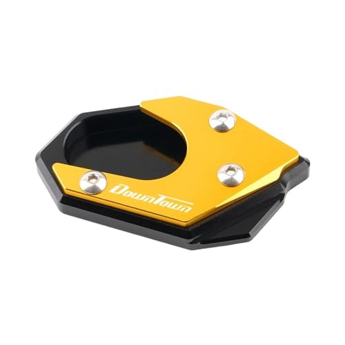 Verbreiterung Ständer Platte Pad Für Downtown 300 350 200i 300i Motorradzubehör Aluminiumlegierung Ständerplattenverlängerung Seitenständer Pad Vergrößerer