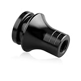 ZNDAW Car Shift Knob Boot Retainer, M12×1.25 Aluminum Manual Gear Shifter Lever Boot Adapter, Waterproof Gear Shift Knob Retainer for Manual Transmission Vehicles, Car Accessories (Black)