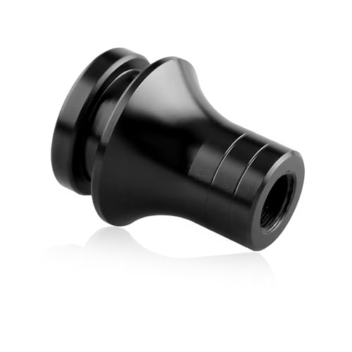 ZNDAW Car Shift Knob Boot Retainer, M12×1.25 Aluminum Manual Gear Shifter Lever Boot Adapter, Waterproof Gear Shift Knob Retainer for Manual Transmission Vehicles, Car Accessories (Black)