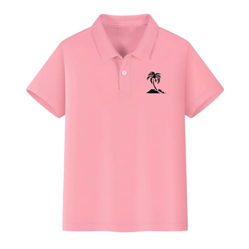 Children's Shirts for Boys and Girls in Spring Summer and Autumn 2D Personalized Printing Lapel Plain T Shirts for Kids4
