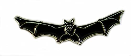 Spilla in metallo smaltato a forma di pipistrello