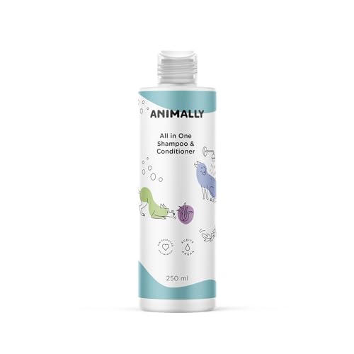Animally All in one Shampoo & Conditioner 250ML Champú con acondicionador para perros y gatos. Champú sin sulfatos, parabenos ni siliconas. Vegano.