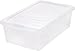 IRIS Clear Modular Shoe Box, 6 QT, 12 Pack