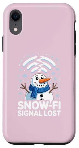 WiFi Snow-Fi Signal Lost Funny winter pun apparel Snowman X}zP[X iPhone XR p