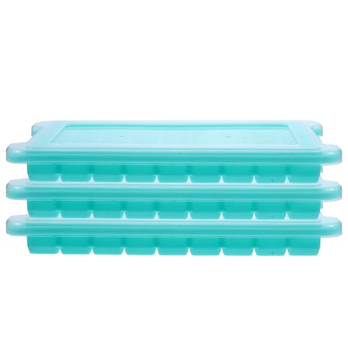 Bandeja de hielo de silicona 3 piezas con tapa
