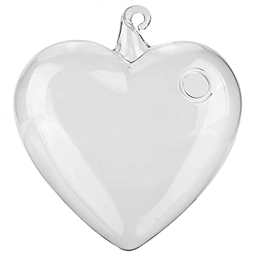 YYRL Fleur Plante Vase Suspendu Verre Fleur en Forme de Coeur Terrarium conteneur Maison Jardin décor Bouteille en Verre Cover