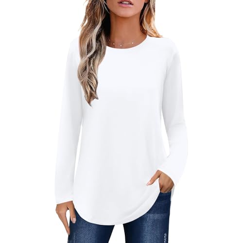 Elesomo Tunic Top with Crew Neck
