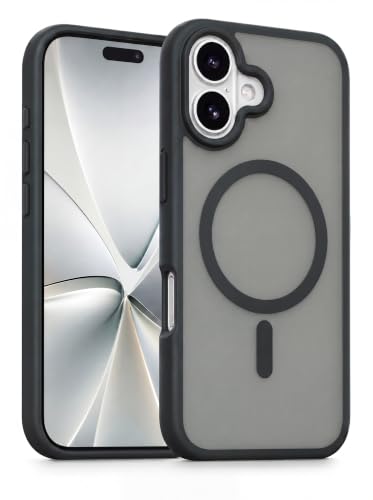 GUO SECOND for iPhone 17 Case Magnetic Phone Case Cover Compatible with Magsafe Military Grade Protection Anti-Scratch Full Covered Camera Drop Protection Airbag Black
