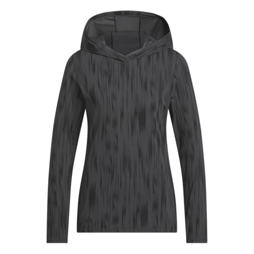 adidas Women's Ultimate365 Printed Hoodie, Carbon, Small