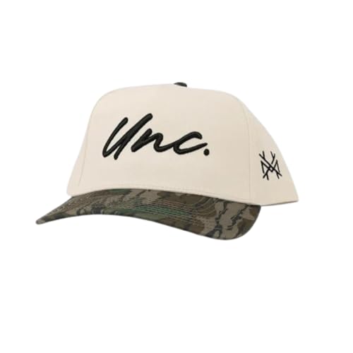 The Mad Hatter Men & Womens Trucker Hat Premium Embroidered Adjustable Snapback for Everyday Wear (UNC - Retro Greenleaf/Natural)