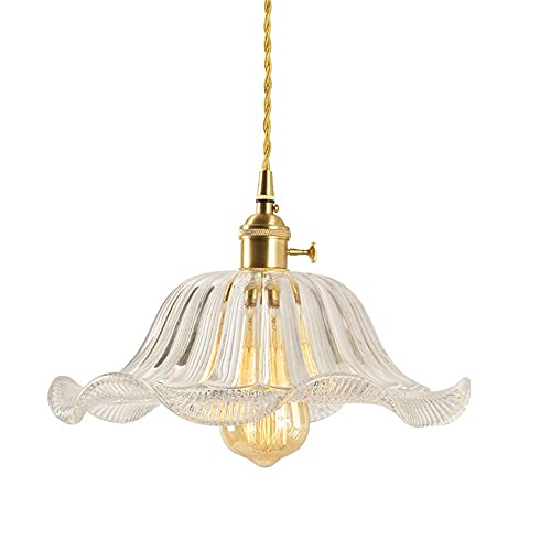 Suspension en verre style bohème chic luminaire suspendu E27