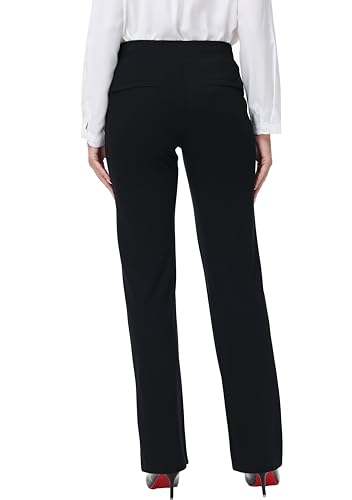 ZTN Womens 29"/31"/33" Business Casual Dress Pants Wide Straight Leg Trousers with Pockets4