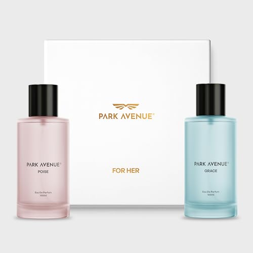 Image of Park Avenue For Her | Luxury Perfume Gift Set for Women | 2 x 100ml | Grace & Poise | Long Lasting EDP | Fresh | Floral | Premium Fragrance