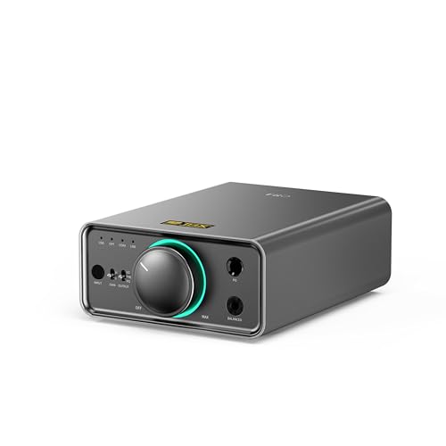 Image of FiiO K7 Full Balanced HiFi DAC Headphone Amplifier AK4493S*2, XMOS XU208 PCM384kHz DSD256,USB /Optical /Coaxial /RCA Inputs, 6.35mm /4.4mm Output (Titanium)