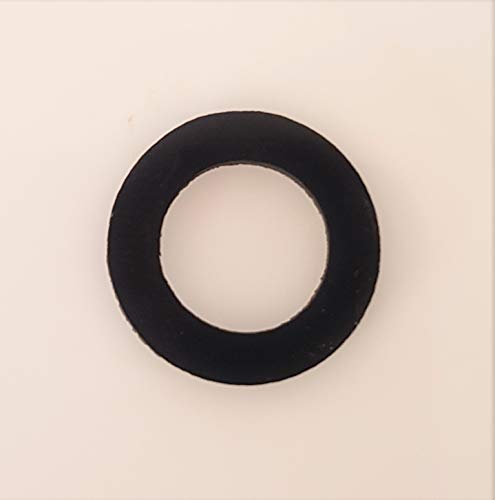 EPDM Flachdichtung Gummi-Dichtung für DUSCHSCHLAUCH - Brauseschlauch mit TRINKWASSERZULASSUNG - Größe: 1/2 Zoll (19.0 x 12.0 x 2.0mm) (1/2'') - Menge (1 bis 100 Stück) - MENGE: 1 Stück Cover