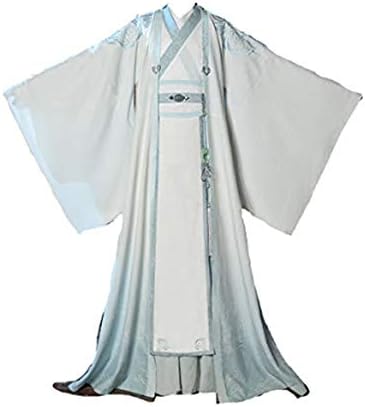 LAN Wangji Cosplay Gran Maestro de cultivo demoníaco Cosplay Disfraz LAN Wangji Adulto Ver. Traje Mo Dao Zu Shi (XL,Costume Full Sets)