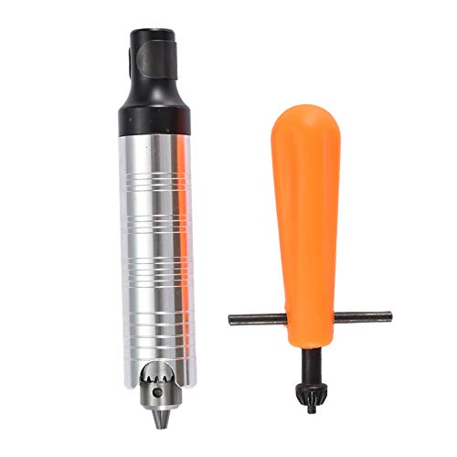 4mm Flexible Shaft Grinder Handle Replacement with Drill Chuck Key Fits 0-4mm Handpiece for Flex Shaft Electric Hanging Carver Drill Rotary Angle Tool Accessory