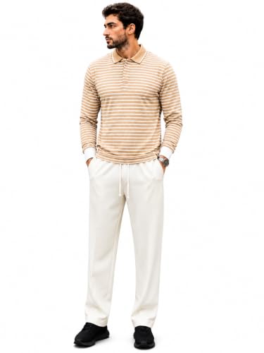 Image of Mack Jonney Men's Striped Tracksuit Set|Full Sleeve Polo Neck Sport Track Suit for Gym & Casual Wear-MJ-58