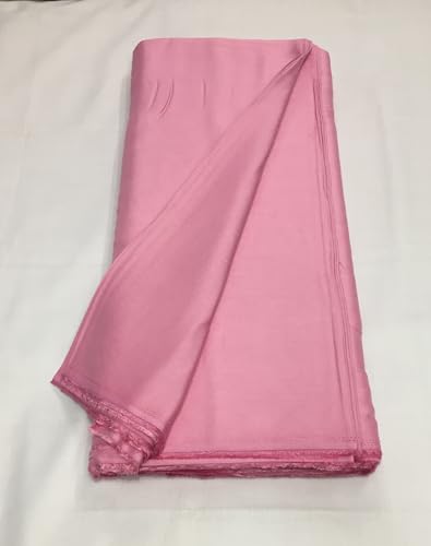 Image of BKRKJ Women's Rayon Cotton Unstitched Fabric by Meter for Sewing Suit Salwar Chudidar Patiyala Kurti Shirt Kameez Blouse Kurta Pyjama (4 Meter, Light Pink)