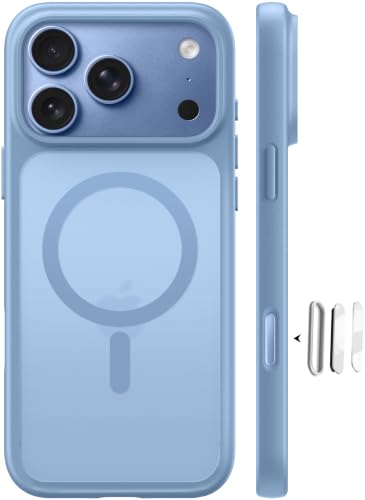FLLAO für iPhone 18 Pro Max/17 Pro Max Hülle für MagSafe, Hellblau