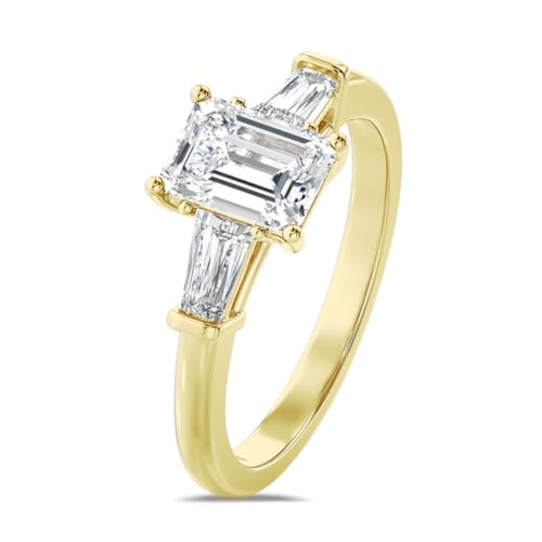 Emerald/Princess/Pear/Oval/Chshion Cut Moissanite Engagement Ring, 1CT/1.5CT/2CT/2.5CT/3CT Moissanite Wedding Ring Platinum Plated Silver Bridal Ring Wedding Band Free Engraved Women Jewelry2