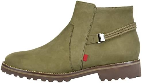Marc Joseph New York Women's Leather EVA Lightweight Technology Columbus Circle with Braid Detail Ankle Boot, Olive Nubuck, 6 M US | Image 7